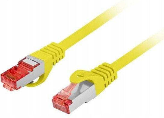 Lanberg S/FTP Cat.6 (Gigabit) Καλώδιο Δικτύου Ethernet 3m Κίτρινο