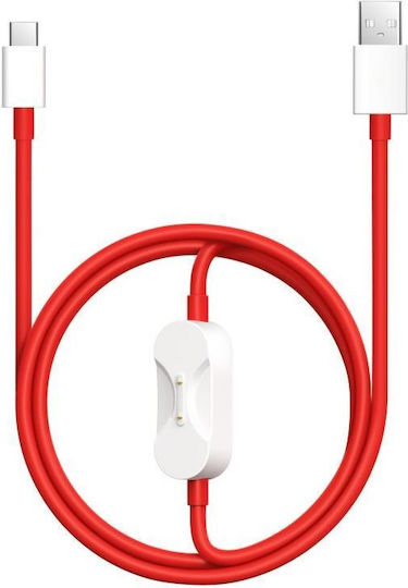 OnePlus Charge USB 2.0 Cable USB-C male - USB-A 67W Κόκκινο 1.2m OP2IN1SPVCABLE
