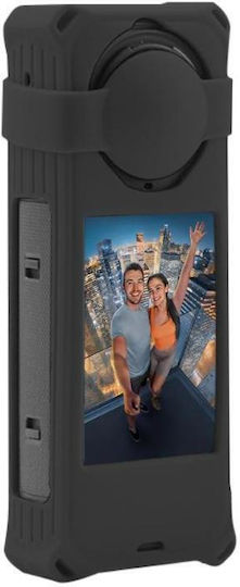 Puluz Silicone Θήκη Προστασίας Lens Cover Insta360 X5 Black