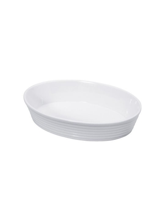 Kuchenprofi Oval Feuerfestes Geschirr Porzellan 30x20x6cm 1Stück