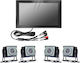 Xd2406 4 Channel Truck Blind Spot Driving Early Warning Monitoring Screen