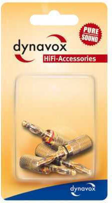 Dynavox Set 4 Banana Plugs Red Black 205094