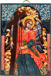 Artis Vergoldung & Restaurierung Erzengel Michael Heiligenikone 18. Jahrhundert 14 X 20 Cm