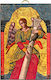 Artis Vergoldung & Restaurierung Erzengel Gabriel Vergoldet Heiligenikone 18. Jahrhundert 14 X 21,2 Cm