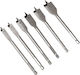 Deli Set Spade Drill Bits Dh-mbz006-ed1 Wood Carbon Steel 10 12 16 18 20 25mm Hexagon 6 Pieces Dh-mbz006-ed1