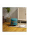 Stool For Living Room With Storage Space Upholstered with Velvet Green 42x42x39cm