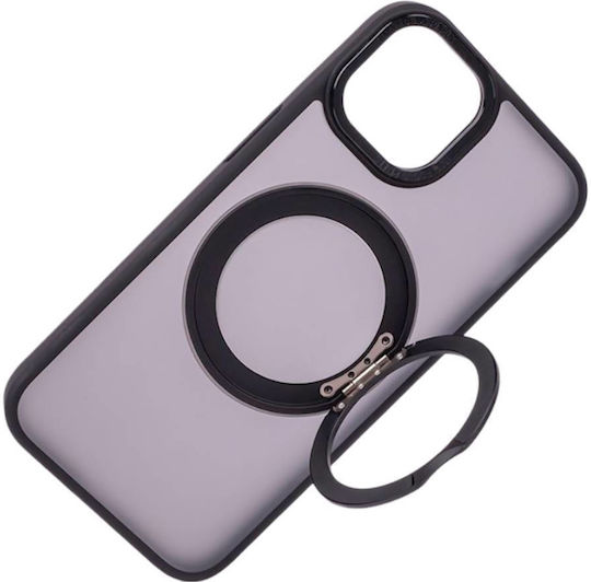 Jaym Case Magsafe iPhone 15 Pro Max Antischock Drehbarer Ring Lila