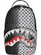 Sprayground DLX School Bag Backpack Junior High-High School Black with Water Bottle Holder 29Liters