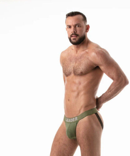 Leader Herren Jockstrap Khaki