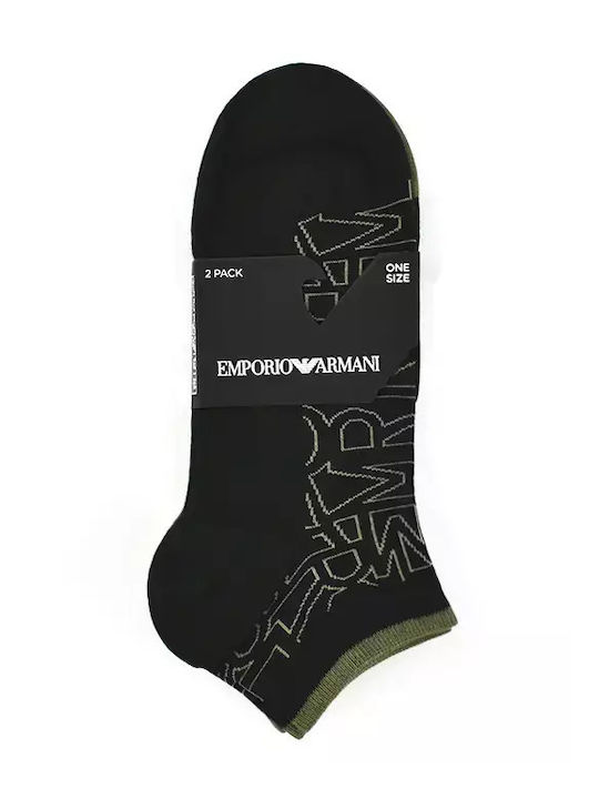 Emporio Armani Чорапи Черни 2Пакет