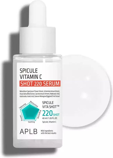 APLB Spicule Vitamin C Serum Face with Vitamin C for Detoxification & Radiance 40ml