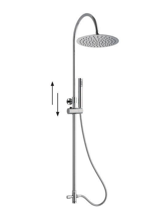 Interflex Shower Column without Mixer Bronze