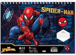 Блок За Рисуване Spiderman 23x33 40 Листа Авто-Копиращ Стенсил 2 Страници Златист 2 Модела 508415
