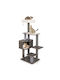 Costway Scratching Post Cat Trees Gray 6 levels