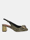 Suede Black Medium Heels