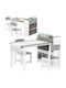 Kids Table and Chairs Set for Painting Gray Aiyaplay