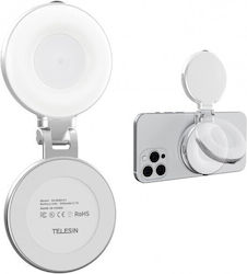 Rundes Licht Telesin S5-bgd-01 Magnetischer Befestigung Selfie Video Zoom Kompatibel Mit iPhone Samsung Huawei Google Pixel