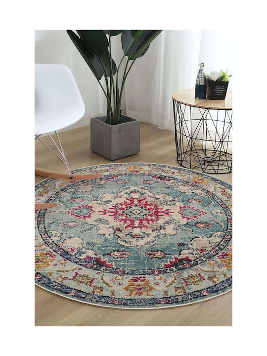 Conceptum Hypnose Woopamuk Χαλί Στρογγυλό Turquoise Φ180cm
