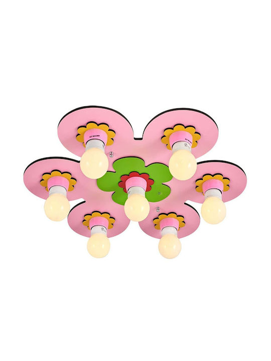 Opviq Kids Chandelier Mount Ceiling Light E27 Multicolour 24W 50x6cm