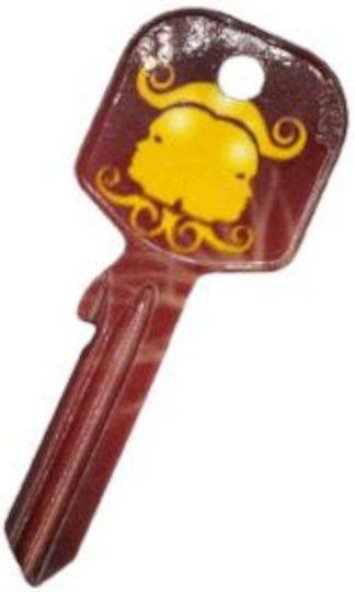 Simple Door Key Design Zodiac Gemini Ul050 9500-k