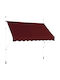 Costway Zelt Terrasse mit LEDs Rot 2.5x2m