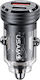 Eko Car Charger 45w Port Usb-a Usb-c Quickcharge 3.0 Transparent Black