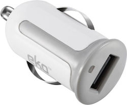 Eko Car Charger Cigar Lighter Usb Universal 1a White