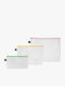 Σετ 3 Θηκες Φερμουαρ Loqi Zip Pockets Set Tyvek Neon Zp.ty.ne
