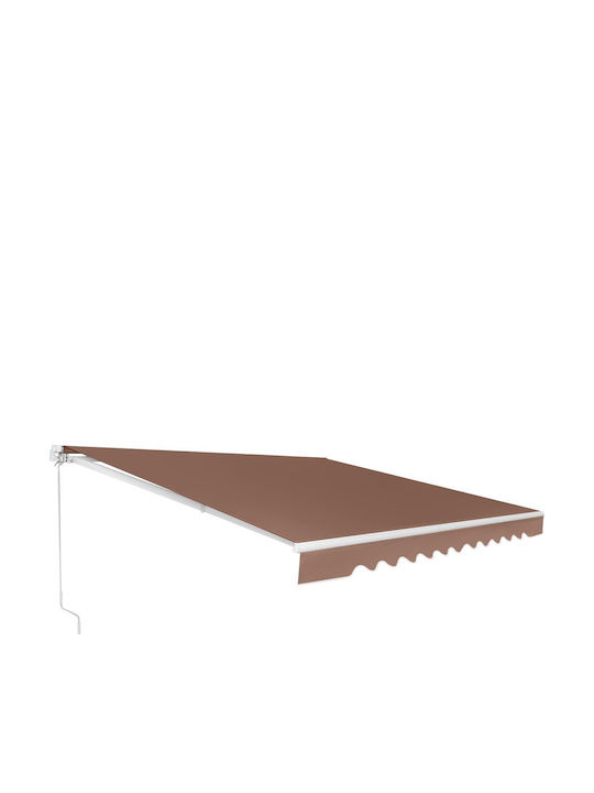 Costway Τέντα Βεράντας Καφέ 3x2.5m