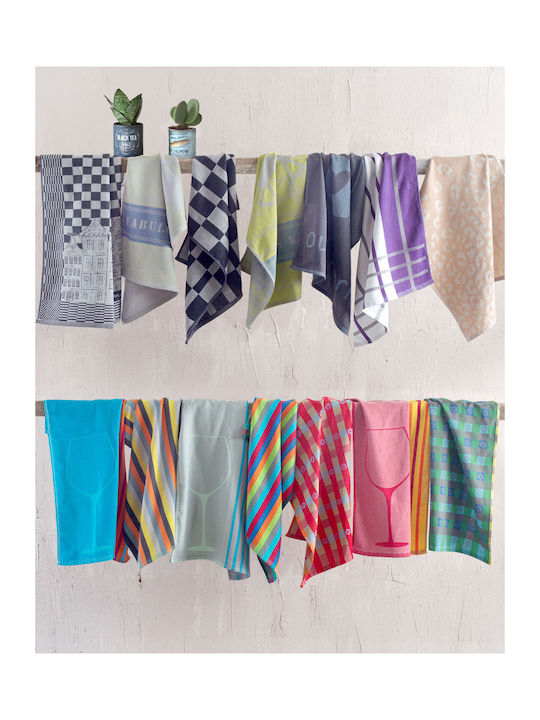 Rythmos Home Towel from 100% Cotton 50x70cm 6pcs