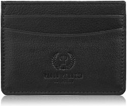 Leather Minimalist Practical Stand Business Cards Black T-151-bl
