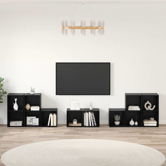 Wohnzimmer TV-Einheit Schwarz