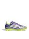F50 League FG/MG Ghete De Fotbal Pentru Copii Cu Crampoane Purple Rush / Cloud White / Lucid Lemon