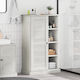 vidaXL Badezimmerschrank Wäscherei B68xT34xH110cm Weiß