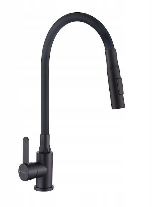 Invena Kitchen Faucet Counter Black