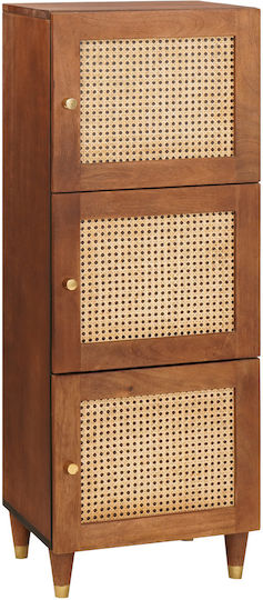 Έπιπλο Εισόδου με Ντουλάπα Καφέ 40x33.5x110εκ.
