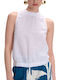 Women's Summer Blouse Cotton White