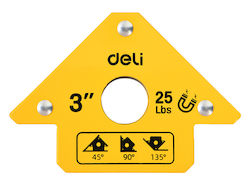 Deli DL-HDW25 Γωνία Συγκόλλησης με Μαγνητική Ικανότητα 11kg & Γωνίες 45° / 90° / 135° Deli DL-HDW25 Γωνία Συγκόλλησης με Μαγνητική Ικανότητα 11kg & Γωνίες 45° / 90° / 135°