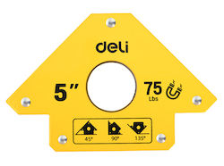 Deli DL-HDW75 Ъгъл на заваряване с магнитна способност 34кг & ъгли 45° / 90° / 135°
