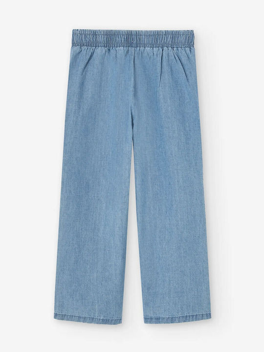 Pantalon Larg din Blugi pentru Copii Roșu