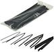 Collection 7 Pieces Heat-Shrink Tubing Black 3.2mm Up to 15.7m 207342