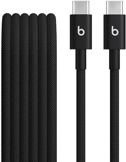Apple Geflochten USB 2.0 Kabel USB-C männlich - USB-C 60W Schwarz 1.5m (MDGC4EE/A)
