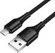 Hoco Regulär USB 2.0 auf Micro-USB-Kabel Schwarz 1m 1Stück