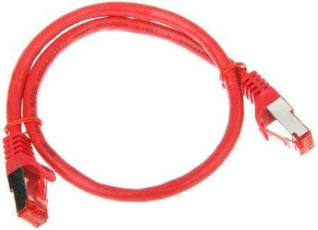 Telegärtner S/FTP Cat.6a Ethernet Network Cable 10m Red 1pcs