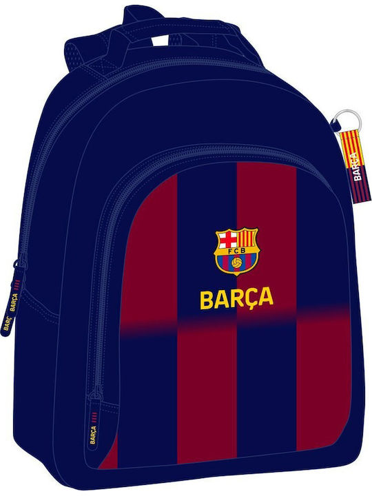 F.C. Barcelona Σχολική Τσάντα Πλάτης Δημοτικού Μπλε 20lt