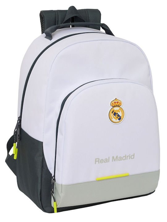 Real Madrid Ghiozdan De Spate Pentru Scoala Primara Alb 20 Litri
