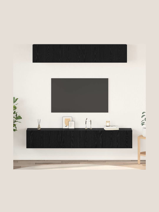 Living Room TV Unit Black Oak L80xW30xH30cm