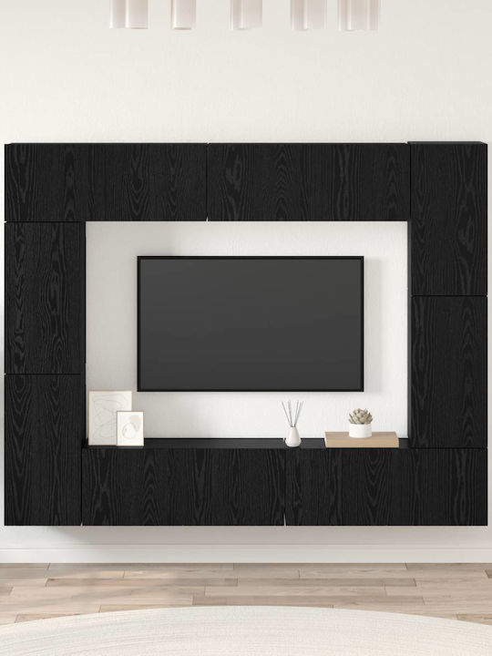 Wohnzimmer TV-Einheit Black Oak L80xB30xH30.5cm