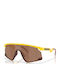 Oakley Bxtr Унисекс Слънчеви Очила с Жълта Пластмасова Рамка и Кафяви Стъкла OO9280-21