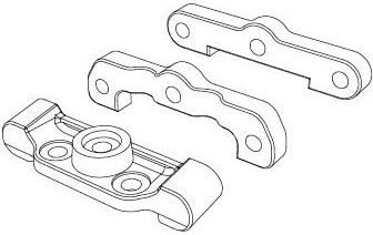 Mjx Hyper Go Suspension Arm Braces Part Number M1440
